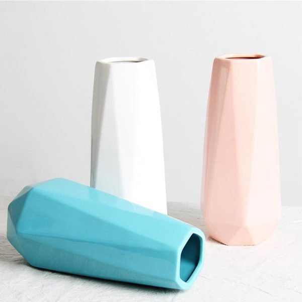 Ceramic Vase, 7.4 Inch for Pampas Calla Lily Tulip, Flower Vase Minimalism Style for Modern Table Shelf Home Decor, Fit for Housewarming, Weddings, Birthday, Christmas, Thanksgiving, New Year - Image 4