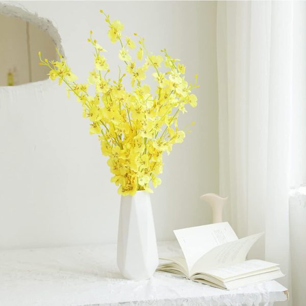 Ceramic Vase, 7.4 Inch for Pampas Calla Lily Tulip, Flower Vase Minimalism Style for Modern Table Shelf Home Decor, Fit for Housewarming, Weddings, Birthday, Christmas, Thanksgiving, New Year - Image 5