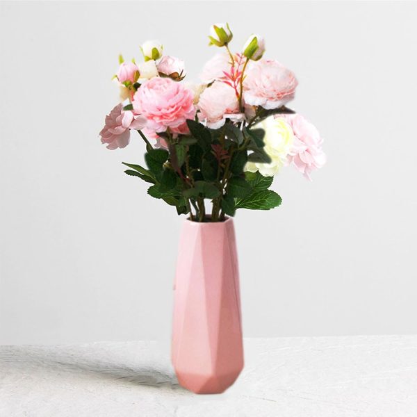 Ceramic Vase, 7.4 Inch for Pampas Calla Lily Tulip, Flower Vase Minimalism Style for Modern Table Shelf Home Decor, Fit for Housewarming, Weddings, Birthday, Christmas, Thanksgiving, New Year - Image 8