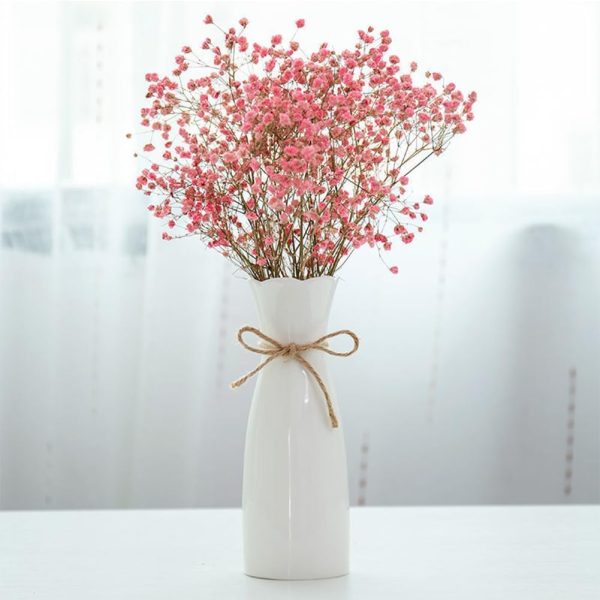 Ceramic Vase, 7.4 Inch for Pampas Calla Lily Tulip, Flower Vase Minimalism Style for Modern Table Shelf Home Decor, Fit for Housewarming, Weddings, Birthday, Christmas, Thanksgiving, New Year - Image 13