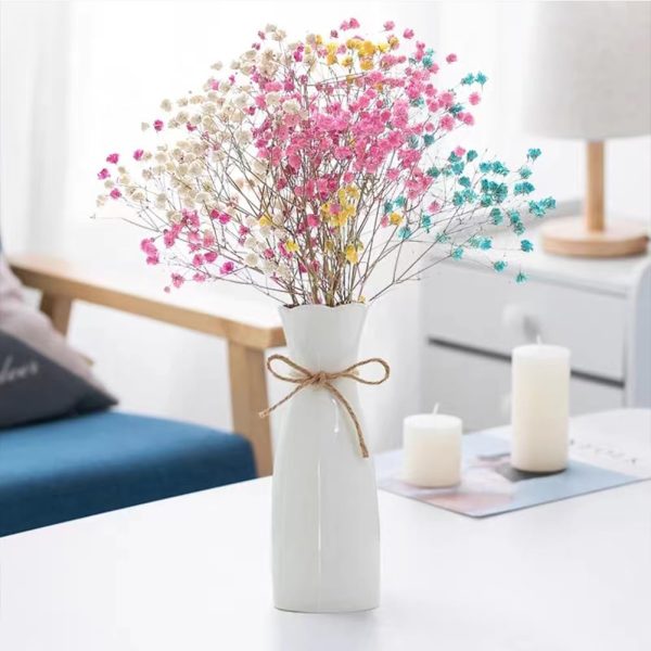 Ceramic Vase, 7.4 Inch for Pampas Calla Lily Tulip, Flower Vase Minimalism Style for Modern Table Shelf Home Decor, Fit for Housewarming, Weddings, Birthday, Christmas, Thanksgiving, New Year - Image 18