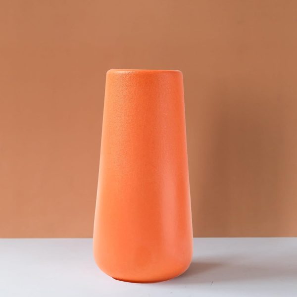 Yellow Ceramic Vase, 7.7" H, Minimalist Modern Home Decoration, Matte Design for Fireplace Bedroom Kitchen Living Room Centerpieces Office Desk, Fit for Holding Dried Flowers, Fresh Flowers - Image 10