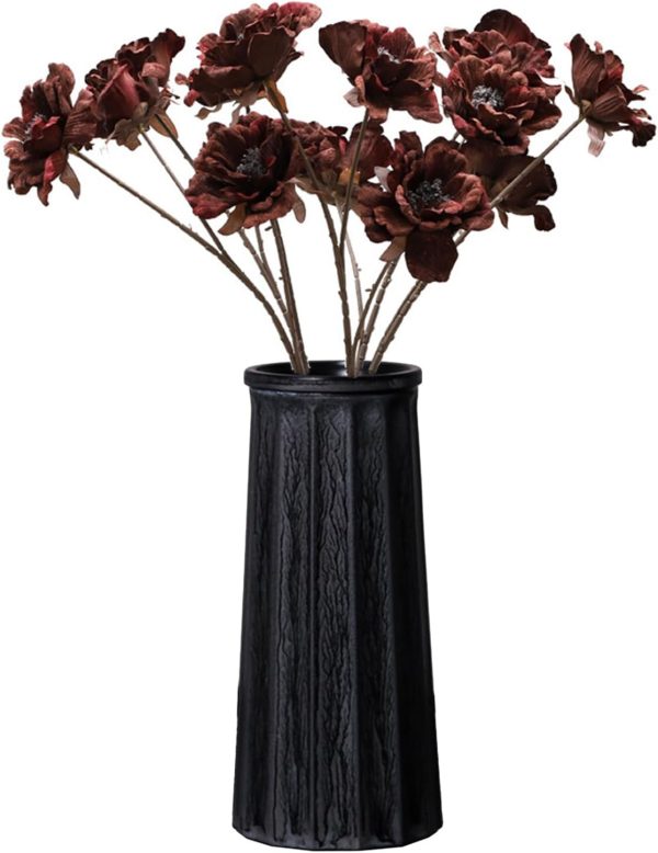 Bronze Vintage Vase, 10 Inches Antique Glass Vase Rustic European Unique Chic Style for Tabletop, Kitchen, Office, Living Room Decoration - Image 8