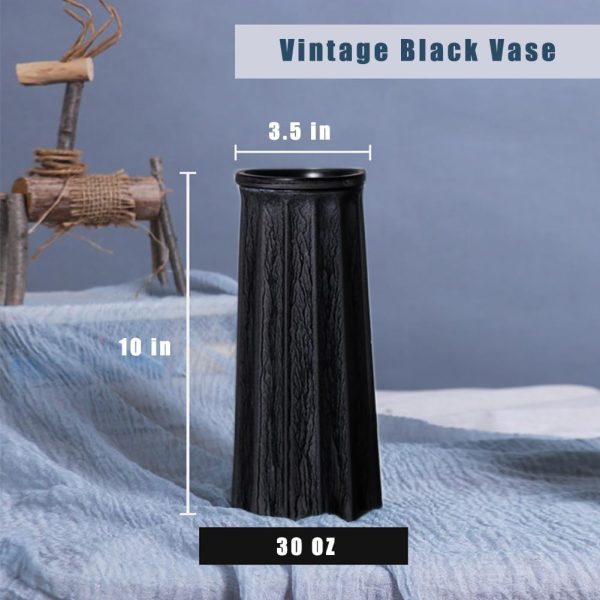 Bronze Vintage Vase, 10 Inches Antique Glass Vase Rustic European Unique Chic Style for Tabletop, Kitchen, Office, Living Room Decoration - Image 10
